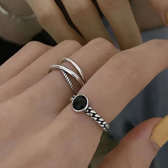 𝅺new 925 Sterling Silver Retro Resizable Ring - Picture 6 of 7